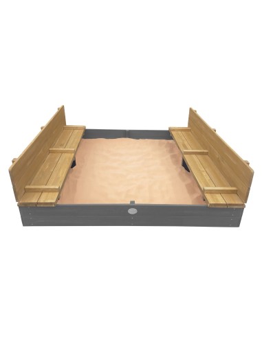 Large Garden Sandbox with Benches for Children - Creative Play with AXI