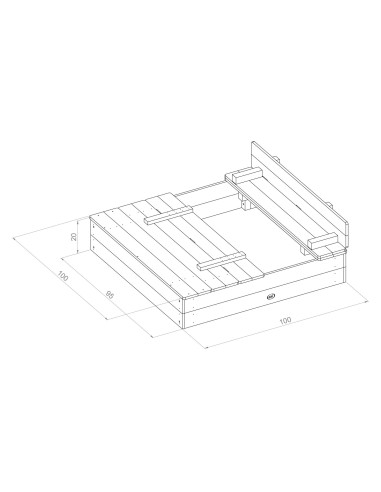 Piaskownica Ogrodowa z Ławeczkami dla Dzieci -Kreatywna Zabawa z AXI