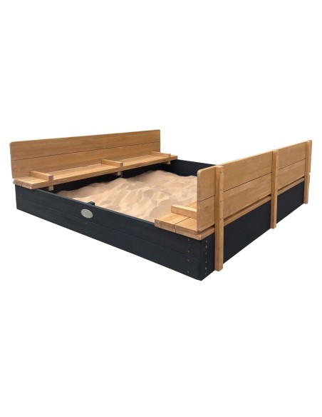 Large Garden Sandbox with Benches for Children - Creative Play with AXI