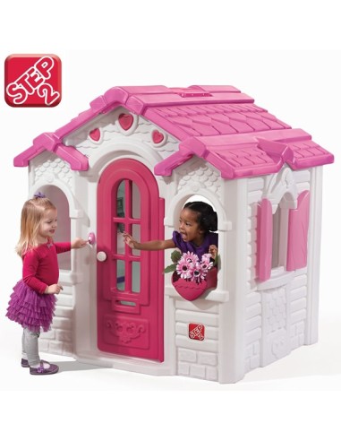 Step2 Plastikowy Domek dla Dzieci w Serduszka do Ogrodu