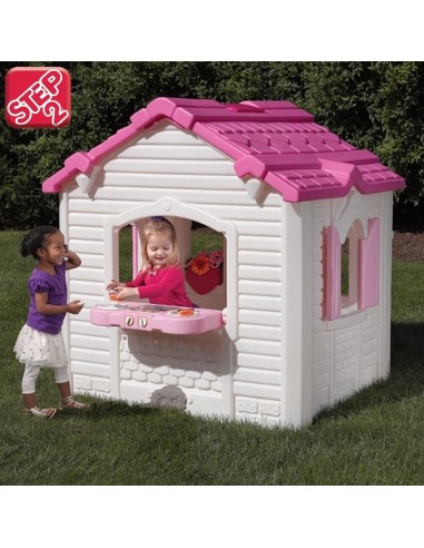 Step2 Plastikowy Domek dla Dzieci w Serduszka do Ogrodu