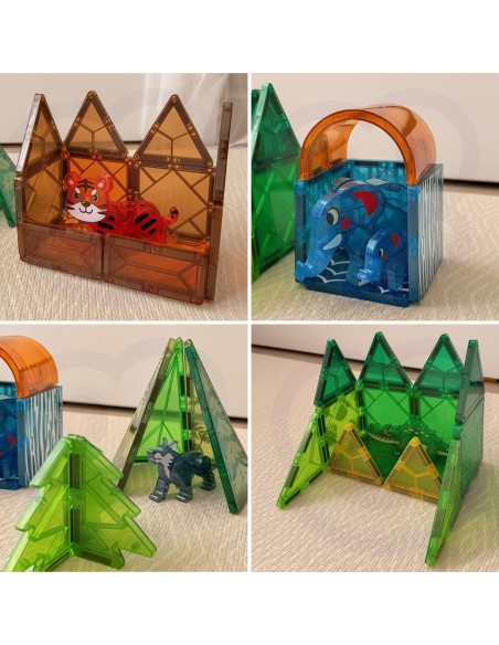Dschungel-Woopie-Magnetbausteine – 45 Teile zum Bauen einer Safari