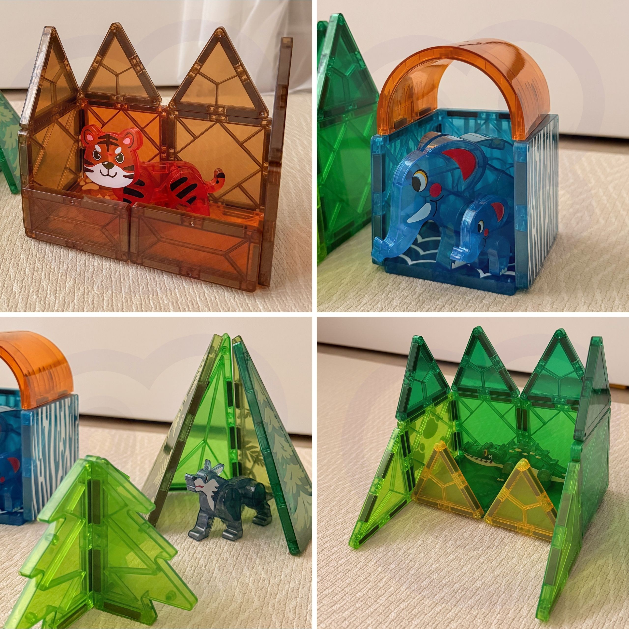 Woopie Magiczna Dżungla - Magnetyczne Klocki 3D 45el - 17 z 20