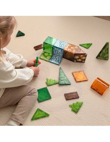 Dschungel-Woopie-Magnetbausteine – 45 Teile zum Bauen einer Safari