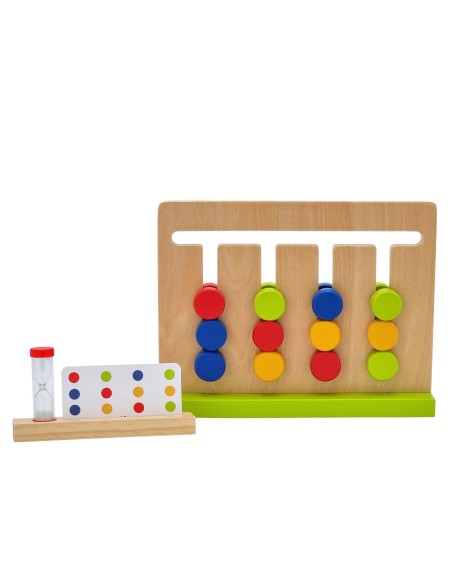Logikspiel aus Holz – Training für clevere Köpfe, Tooky Toy – Montessori (ab 3+)