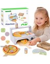 Medinė picos orkaitė Tooky Toy – virtuvės rinkinys vaikams, priedai