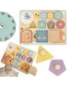TOOKY TOY Tablica Manipulacyjna z Ząbkami i Zegarem dla Dzieci