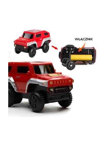 WOOPIE Electric Train 2in1 Race Track XXL 192 pcs.