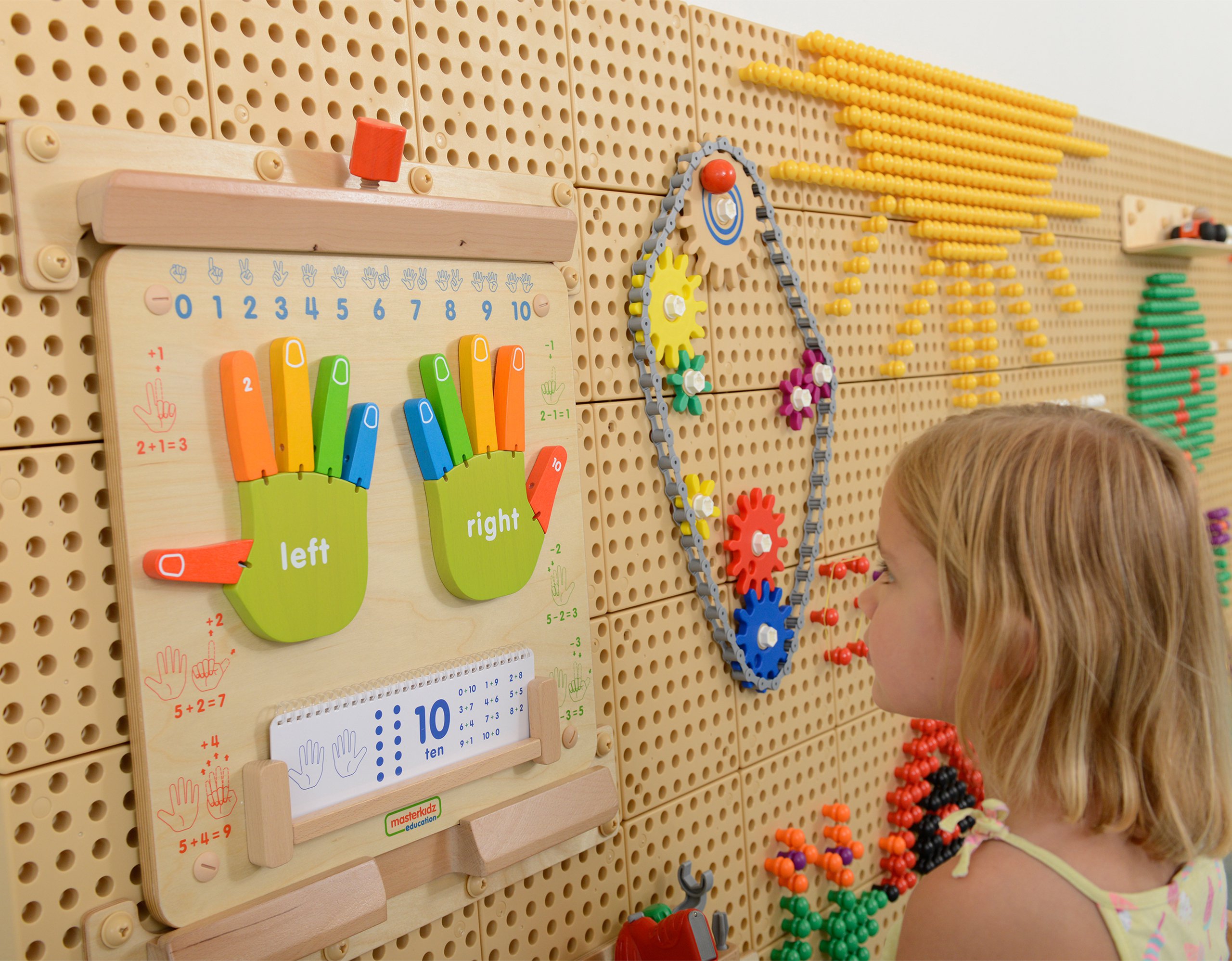 Nauka liczenia ścienna tablica sensoryczna flex montessori