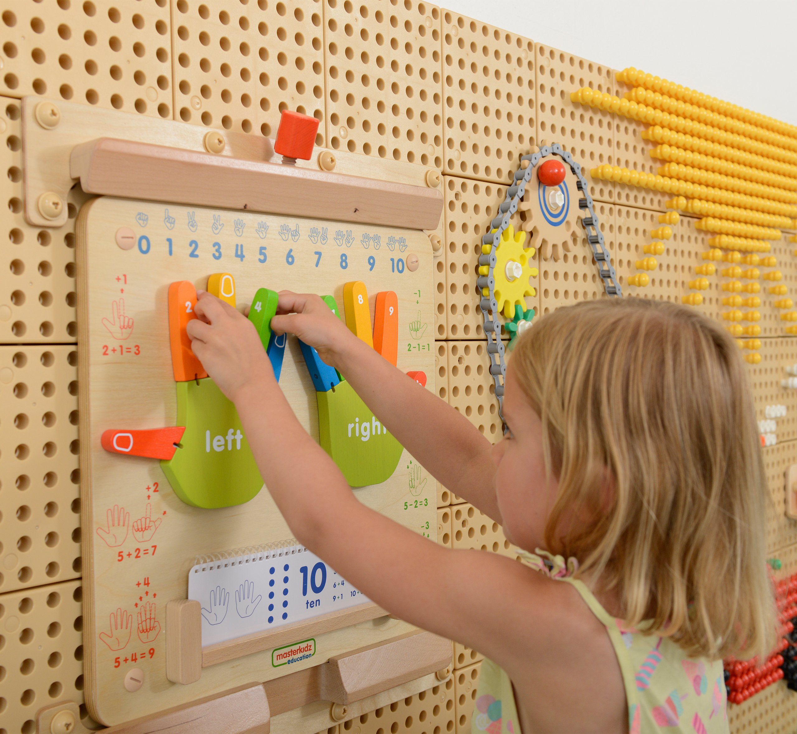 Nauka liczenia ścienna tablica sensoryczna flex montessori