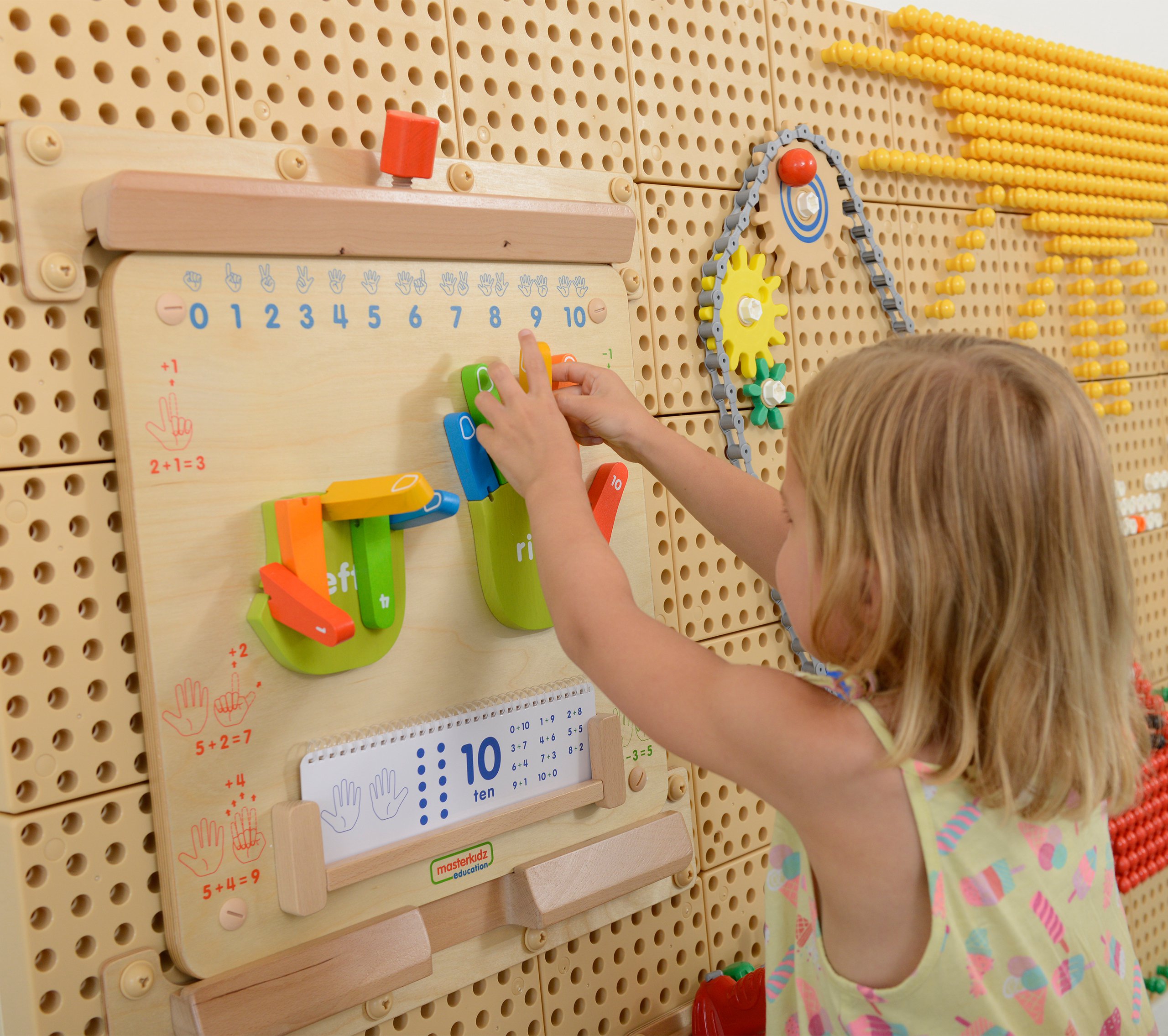 Nauka liczenia ścienna tablica sensoryczna flex montessori