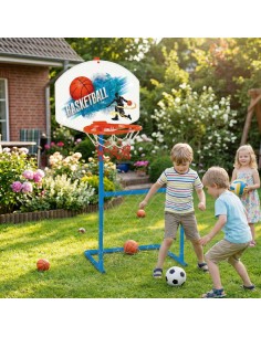 WOOPIE 2-in-1 Set: Basketball and Soccer with Goal 2