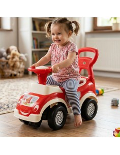 WOOPIE Laufwagen 4in1: Sorter, Schieber, Lauflernhilfe + Hupe und Stauraum 2