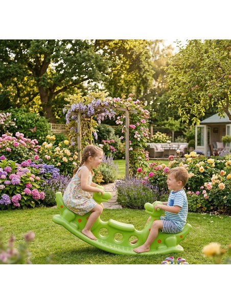WOOPIE Bujak Dino Huśtawka Równoważna Jasno Zielona - Idealna Zabawa