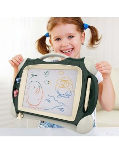WOOPIE Znikopis Bunte Magnettafel + 2 Stempel Grün 2
