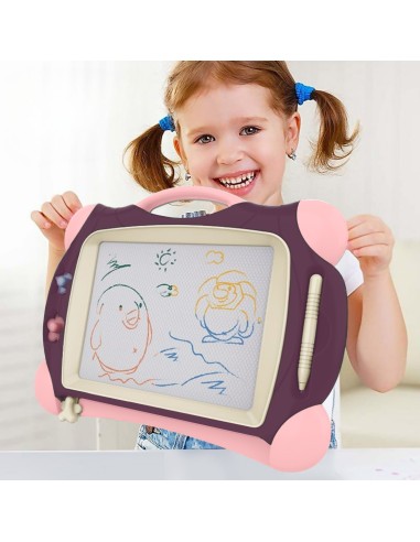 WOOPlE Znikopis Kolorowy z 2 Stempelkami Fioletowy - Kreatywna Zabawa