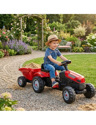 WOOPIE Farmer GoTrac MAXI Pedal Tractor with Trailer