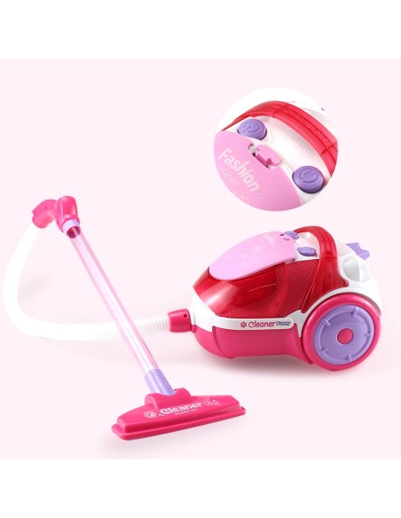 Kinderstaubsauger WOOPIE rosa mit Saugfunktion