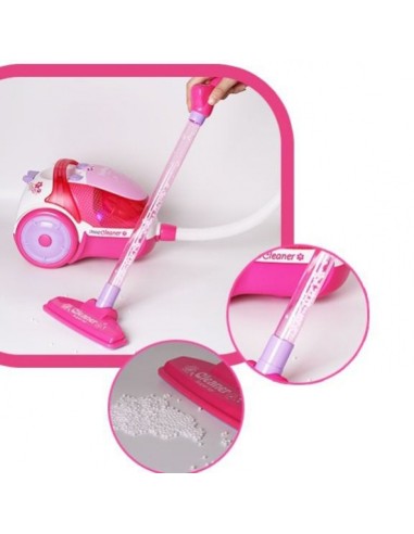 Kinderstaubsauger WOOPIE rosa mit Saugfunktion