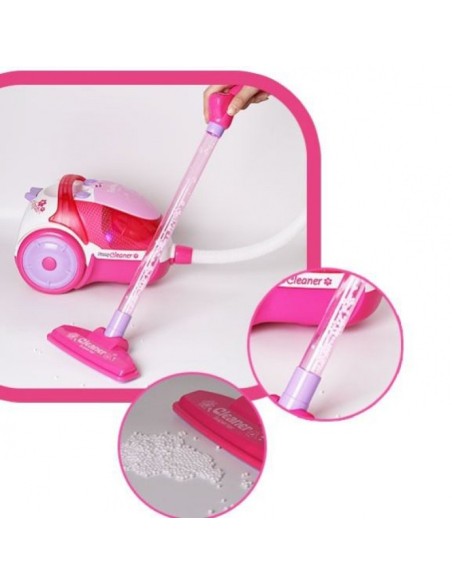 Kinderstaubsauger WOOPIE rosa mit Saugfunktion