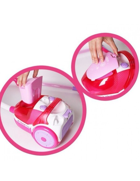Kinderstaubsauger WOOPIE rosa mit Saugfunktion