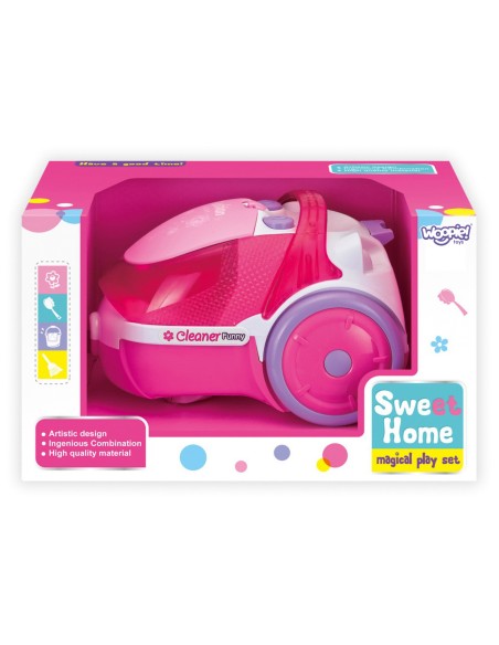 Kinderstaubsauger WOOPIE rosa mit Saugfunktion