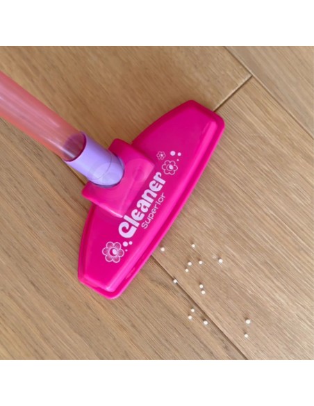 Kinderstaubsauger WOOPIE rosa mit Saugfunktion