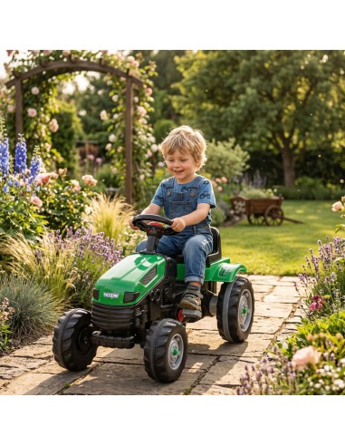 WOOPIE Trettraktor Farmer GoTrac mit geräuscharmen Rädern