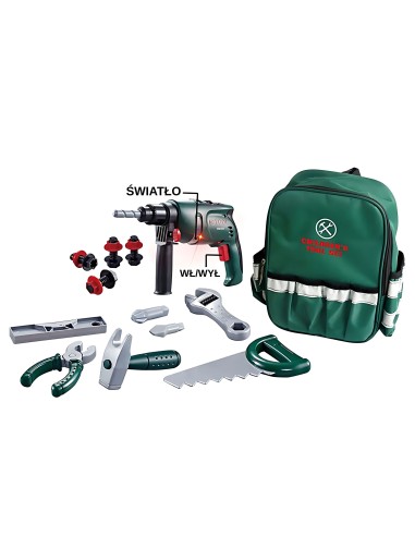 WOOPIE Duża Skrzynka z Narzędziami dla Dzieci 15 el.