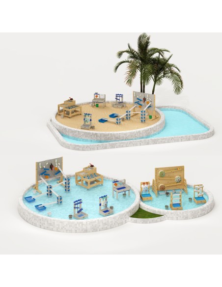 CLASSIC WORLD EDU Wooden Water Table XL with Water Path