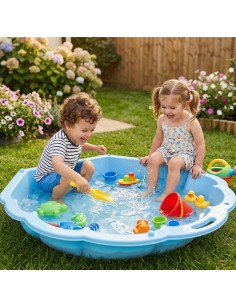 Piaskownica Basen Muszelka Niebieska 3w1 - WOOPIE 1 szt. 2
