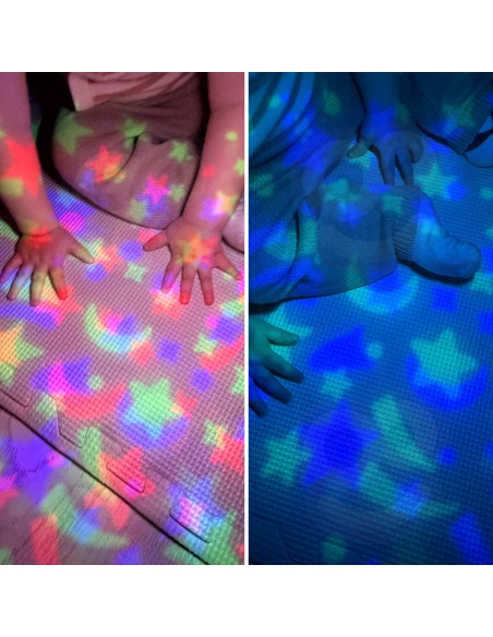 Eisbär-Projektor-Kuscheltier WOOPIE – 10 Wiegenlieder und weißes Rauschen