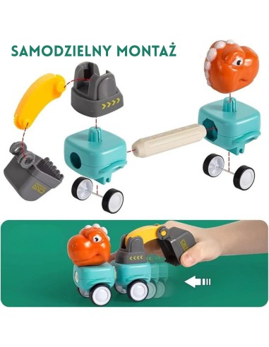 Magnetinės WOOPIE kaladėlės Dinozaurai 84 el. – Kūrybiškas žaidimas!
