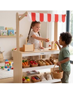 VIGA Holz-Warenstand – Spielzeug für kleine Verkäufer 2