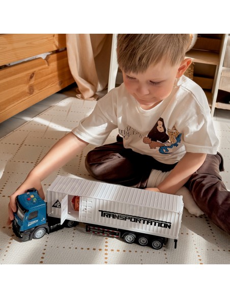 Woopie Freight Truck – Container, Licht, Sound, Pull-back