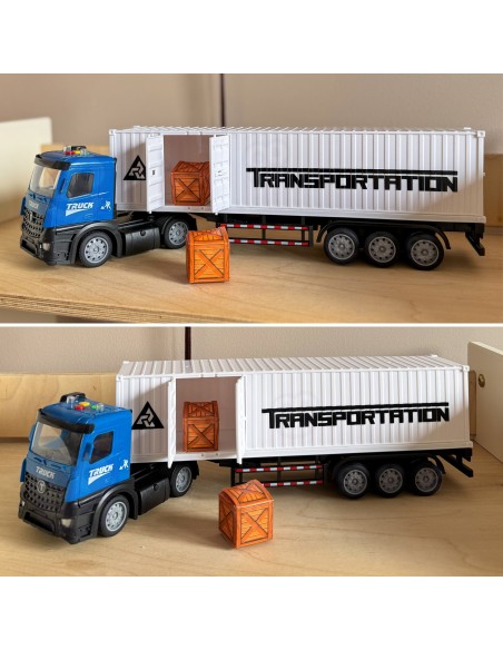 Woopie Freight Truck – Container, Licht, Sound, Pull-back