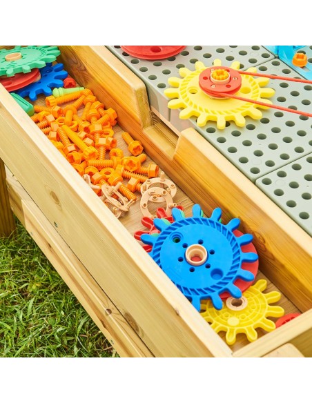 Outdoor STEM Table 1200L Wooden Educational Table Fun - Masterkidz
