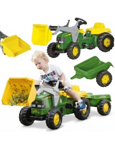 Rolly Toys RollyKid John Deere Pedal Tractor with Trailer