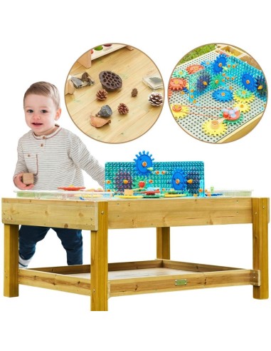 Outdoor STEM Table 1200L Wooden Educational Table Fun - Masterkidz