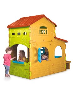 FEBER Domek Ogrodowy Super Villa ze Stolikiem Krzesłami Duży 2