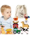Viga Wooden Animal Farm Balancing Puzzle - for Kids XXL