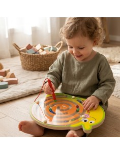 Viga Labirynt Magnetyczny Śimak - Drewniana Gra dla Dzieci 2