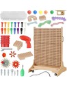 Kūrybinė STEM pastatoma lenta Masterkidz + priedų rinkinys