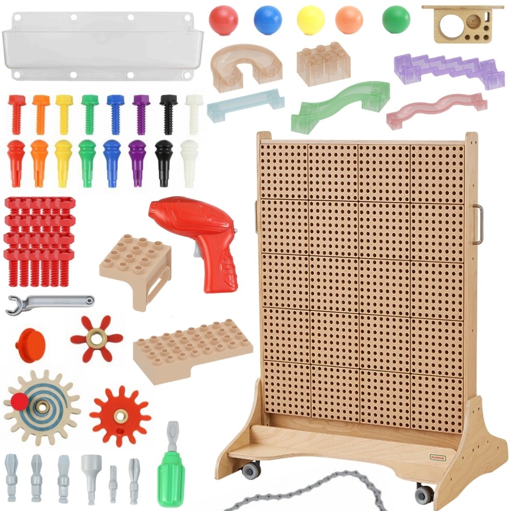MASTERKIDZ Fristående STEM Kreativ Lärbräda 125x86 + Tillbehörsset