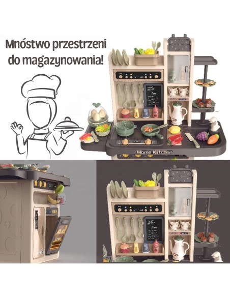 WOOPIE Interaktive Küche mit Dampfeffekt und Wasserhahn 88-tlg. - Shop