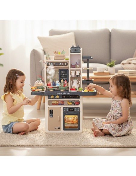 WOOPIE Interaktive Küche mit Dampfeffekt und Wasserhahn 88-tlg. - Shop