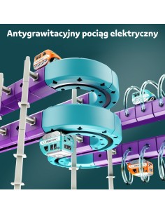 Magnetyczny Tor Woopie STEM Efekt Lewitacji 39 el. - Auto 3D 2