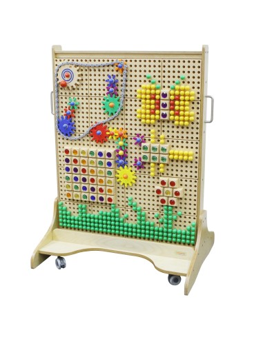 MASTERKIDZ stehende Holz-STEM-Tafel für Kinder