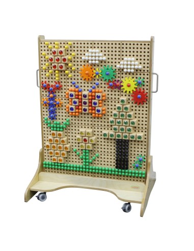 MASTERKIDZ medinė STEM lenta, pastatoma vaikams