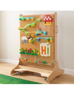 MASTERKIDZ Drewniana Tablica STEM Wolnostojąca 2